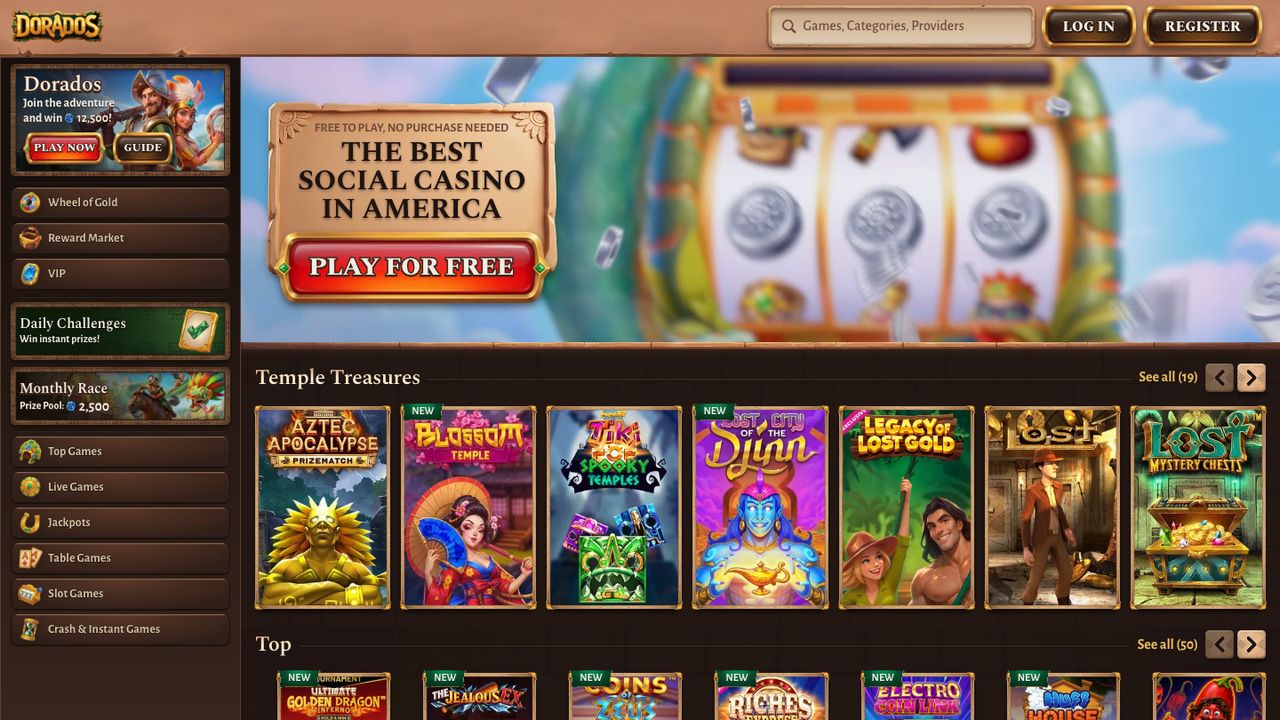 Dorados homepage, captured October 2026