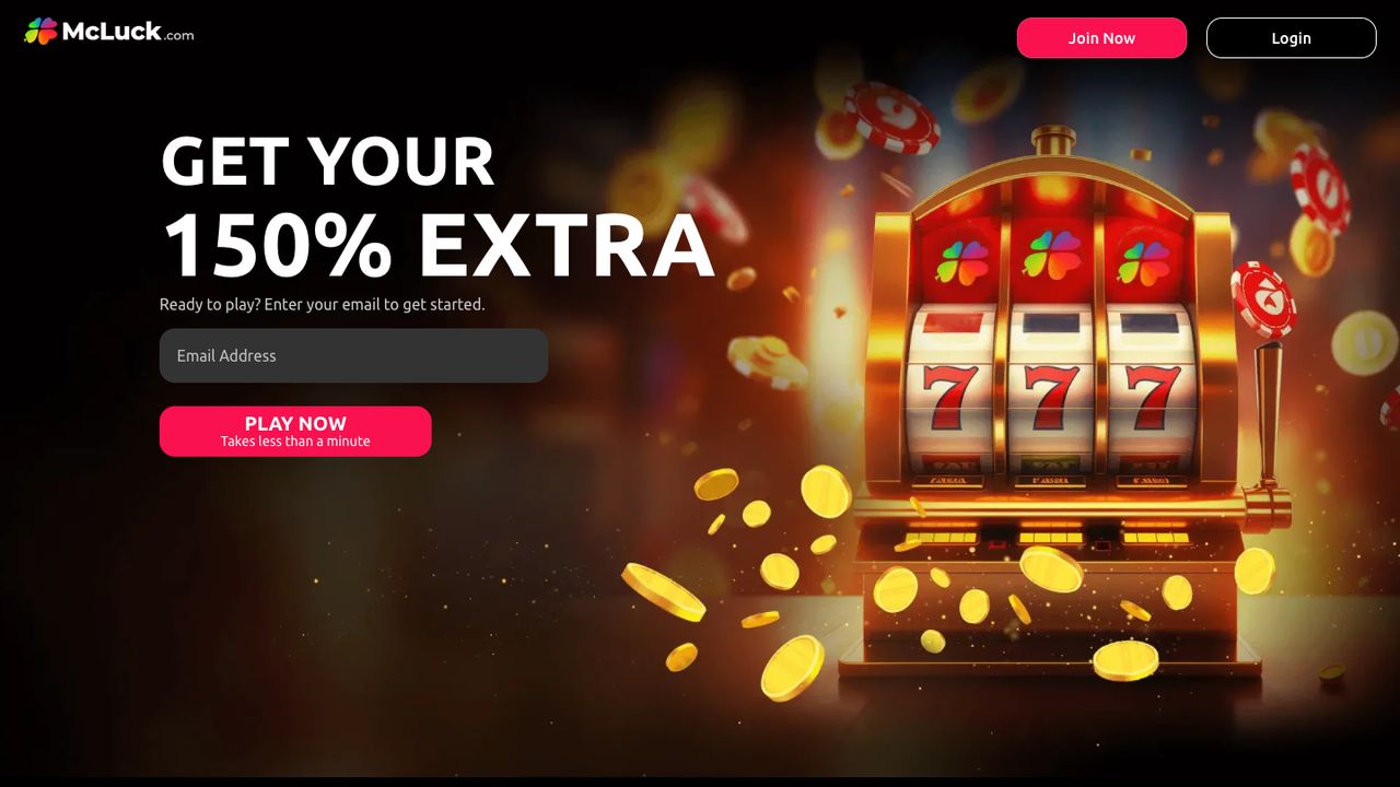 McLuck homepage, captured October 2026